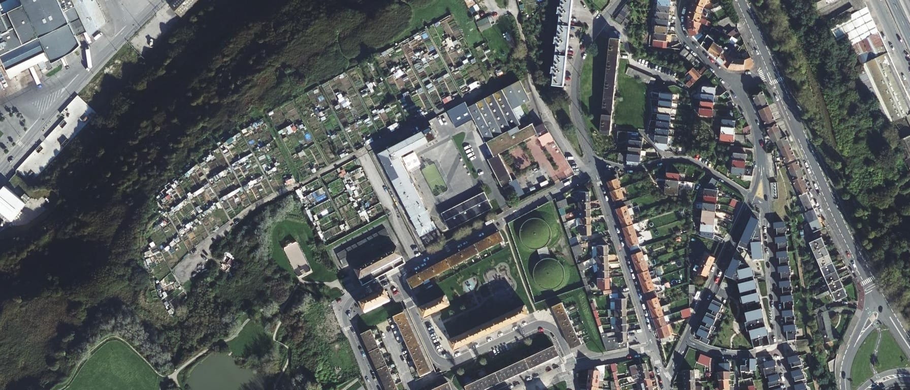 Vue aérienne de Lycée professionnel maritime et aquacole