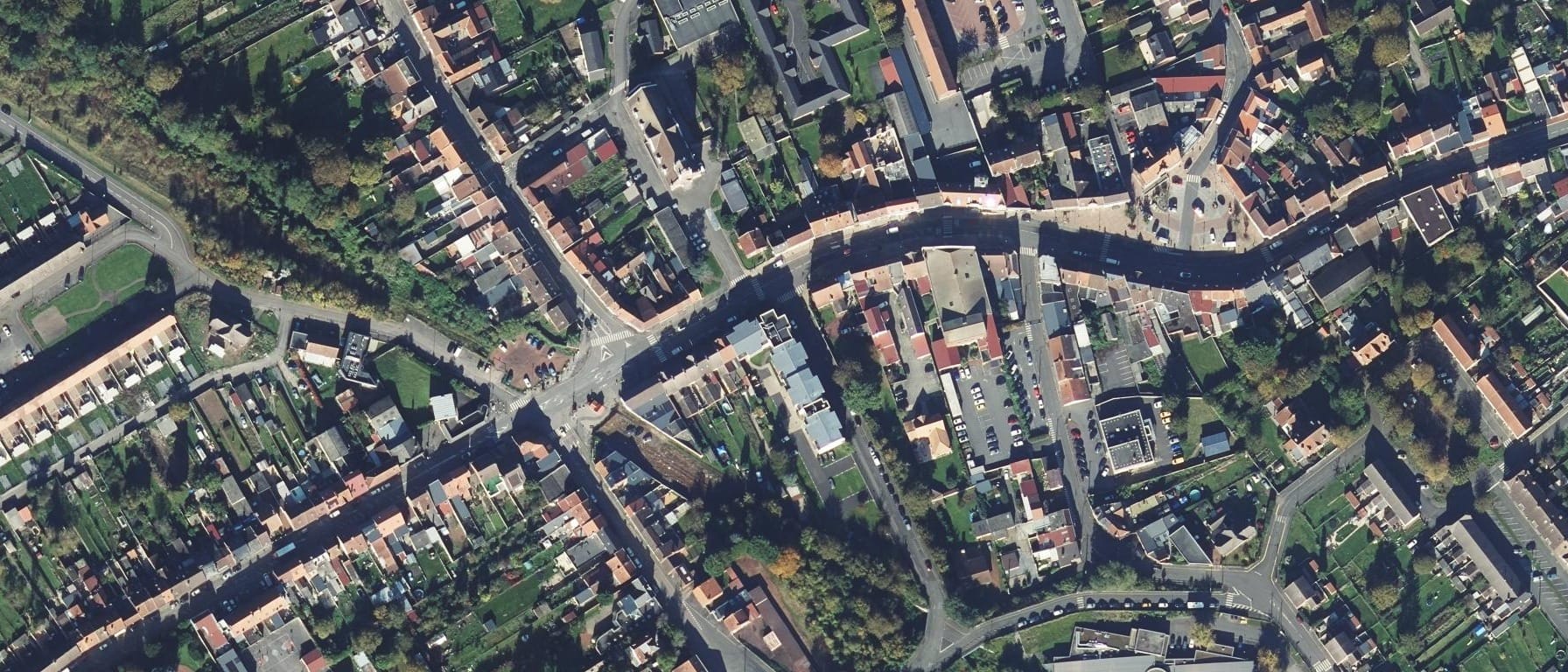 Vue aérienne de Lycée Voltaire