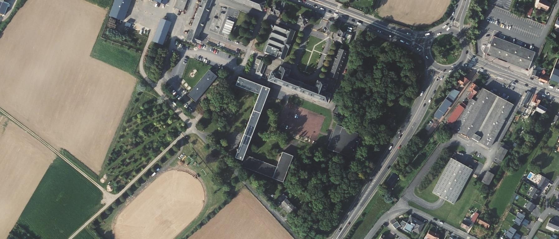 Vue aérienne de CFA agricole public des Hauts-de-France