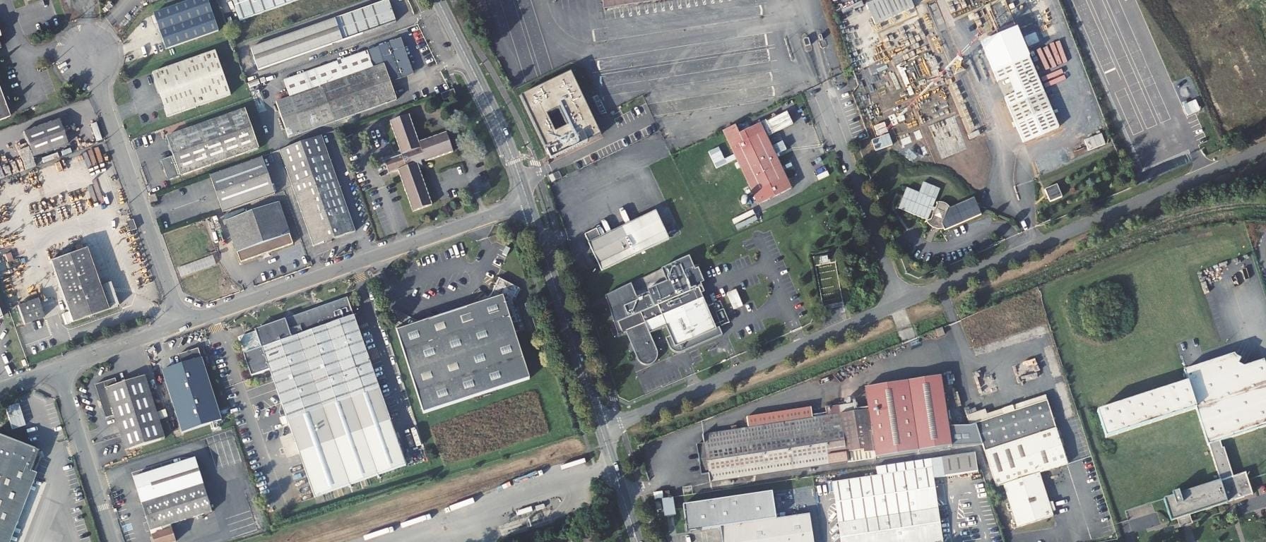 Vue aérienne de CFA AFTRAL CFA du Transport et de la Logistique Hauts de France, antenne d'Arras