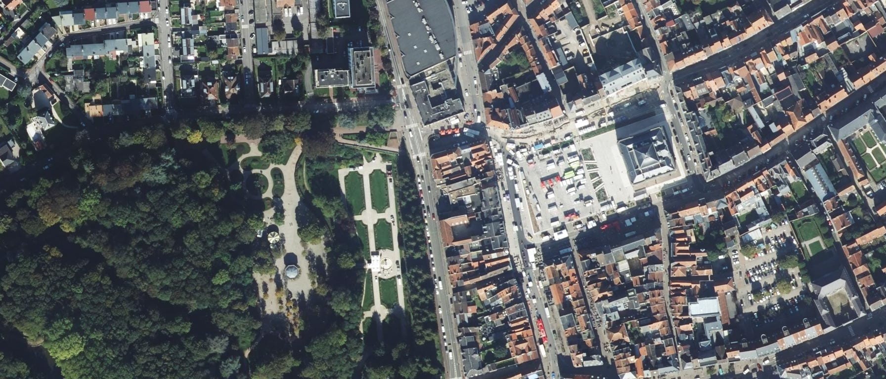 Vue aérienne de EESTS - ECOLE EUROPEENNE SUPERIEURE EN TRAVAIL SOCIAL DE ST OMER