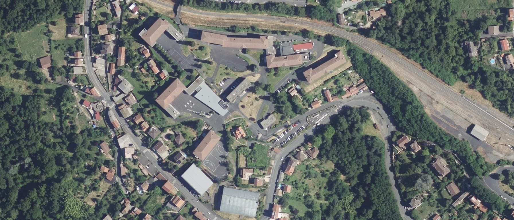 Vue aérienne de Lycée Montdory