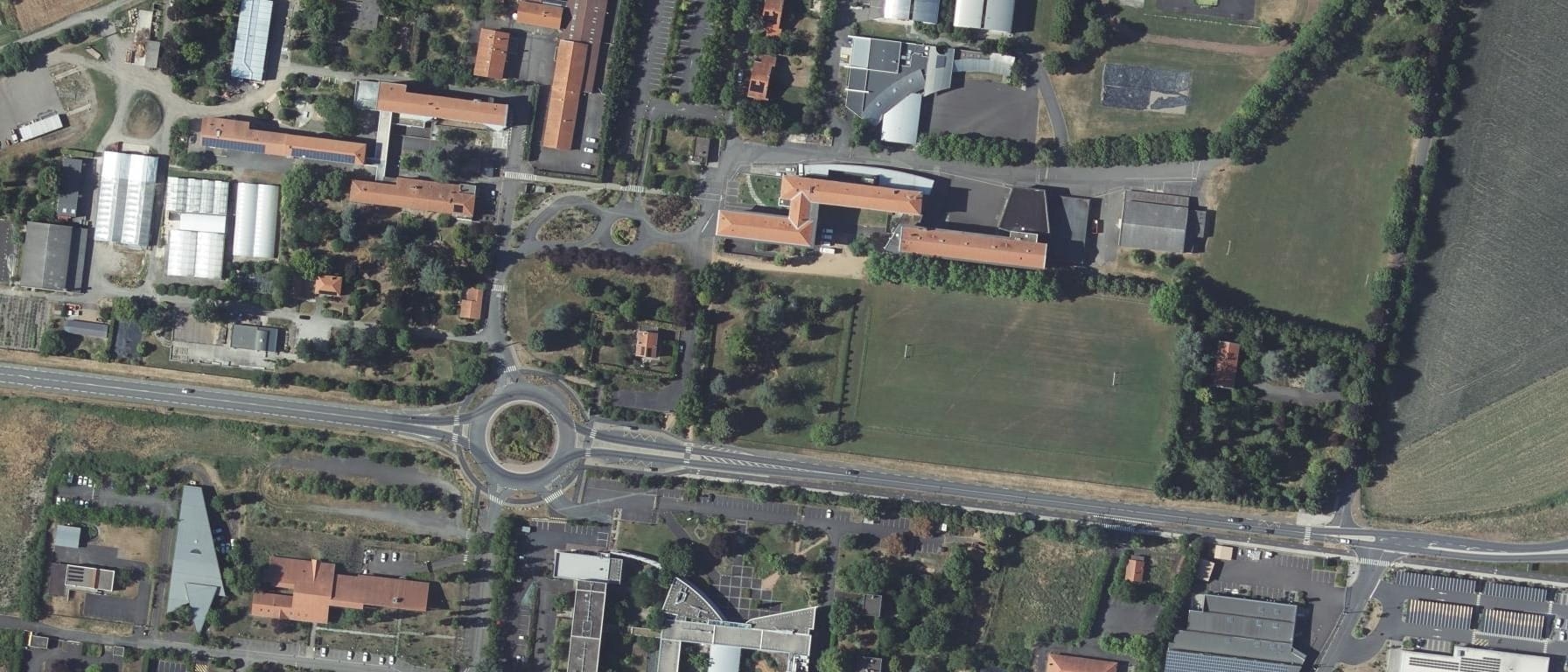 Vue aérienne de LEGTPA Louis Pasteur (Clermont-Marmilhat)