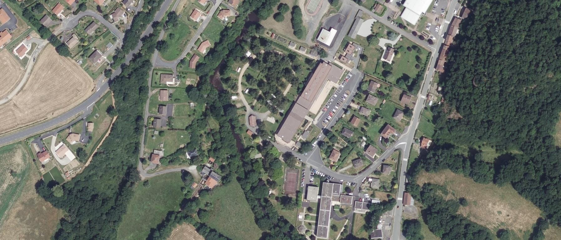 Vue aérienne de LPA des Combrailles - Site de Pontaumur