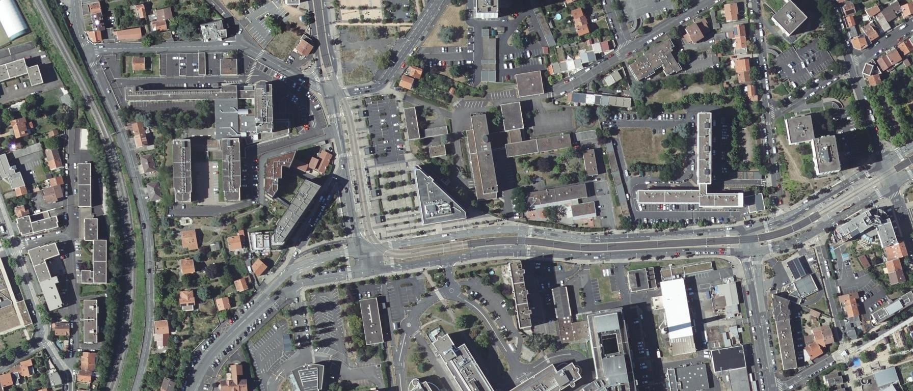 Vue aérienne de IFSI CHU Clermont Ferrand
