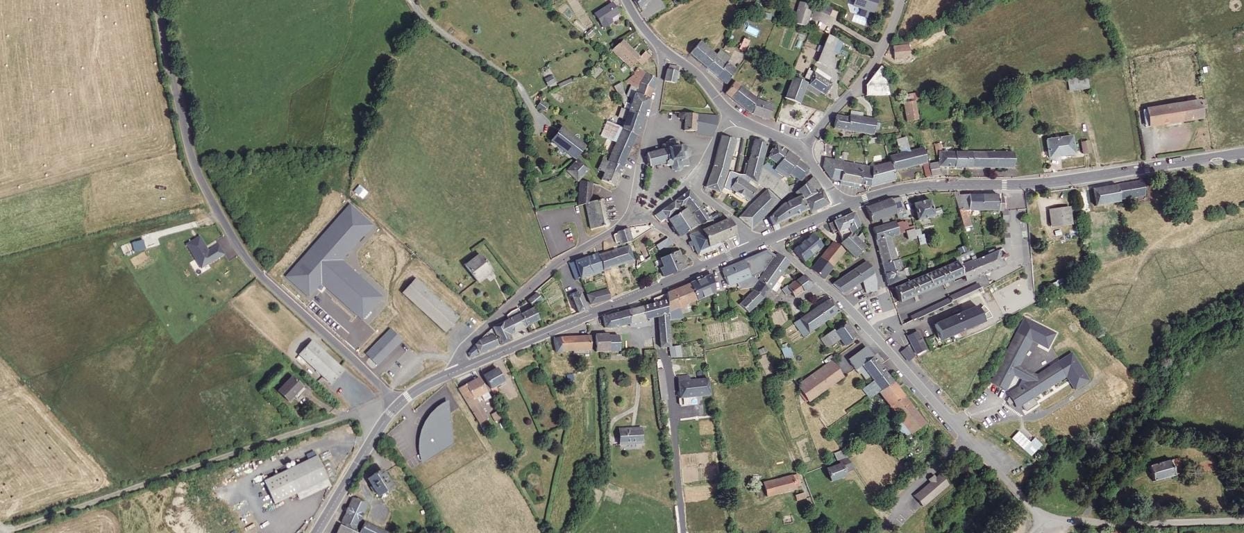 Vue aérienne de MFR de Gelles