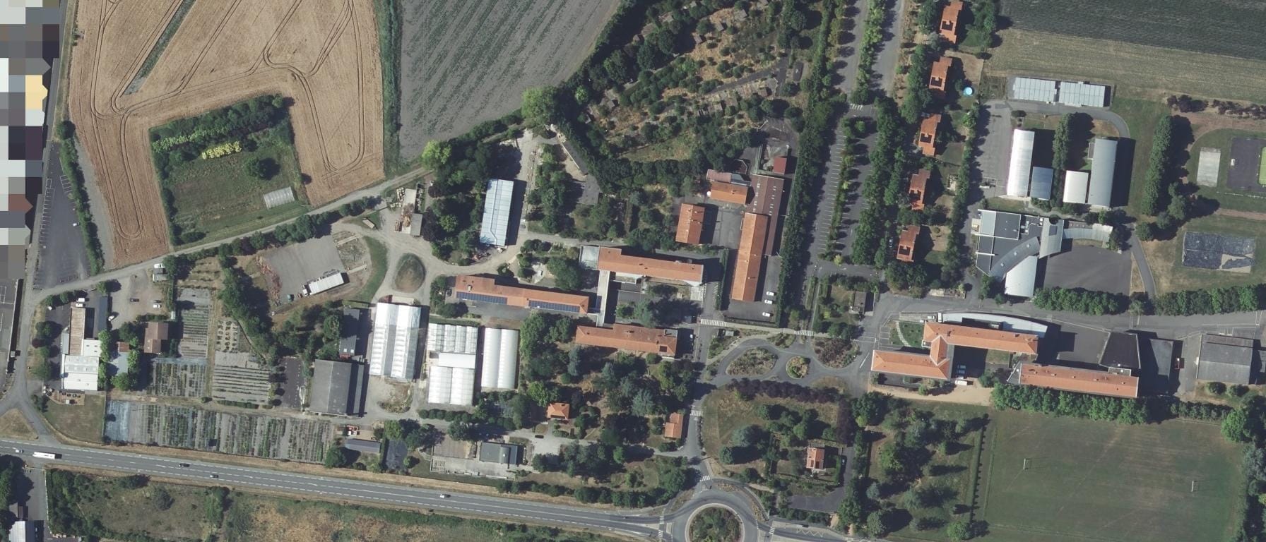 Vue aérienne de CFPPA Marmilhat Lempdes