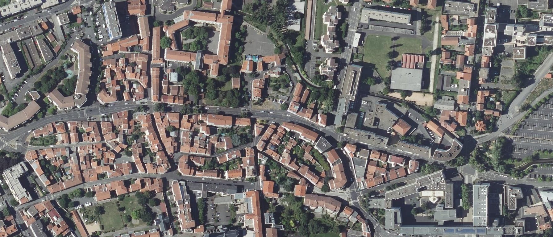 Vue aérienne de Organisme de formation-Centre de formation d'apprentis d'Association Formation Education Continue Massif Central, Clermont-Ferrand