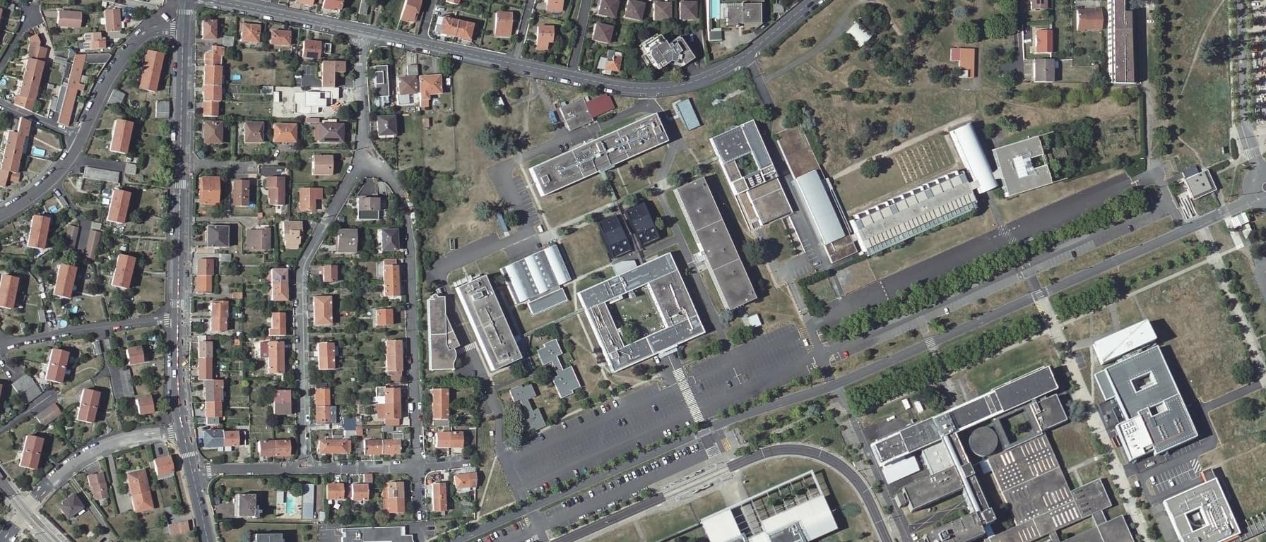 Vue aérienne de I.U.T Clermont Auvergne - site d'Aubière