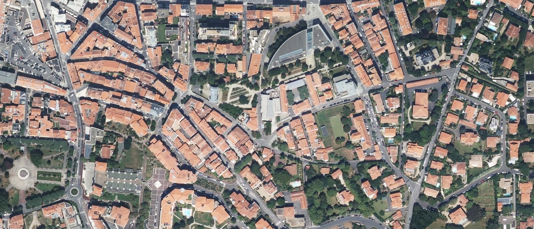 Vue aérienne de Lycée René Cassin Bayonne-Biarritz