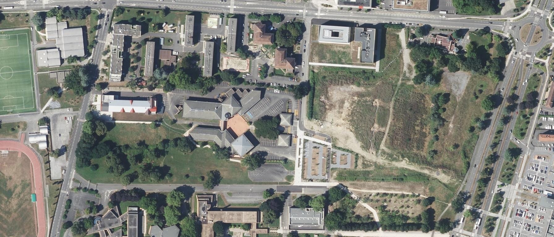 Vue aérienne de éklore-ed - Campus Pau