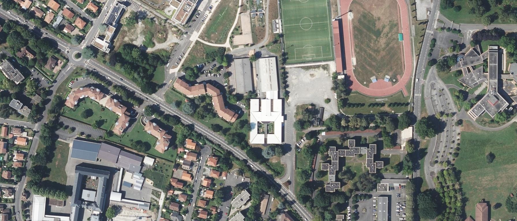 Vue aérienne de Institut du Travail Social Pierre Bourdieu de Pau
