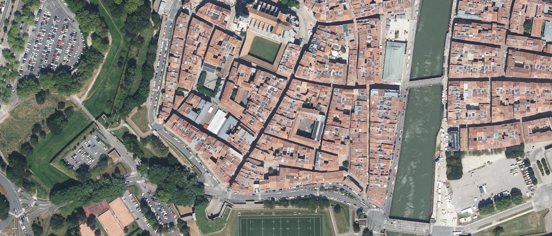 Vue aérienne de Lycée professionnel Le Guichot