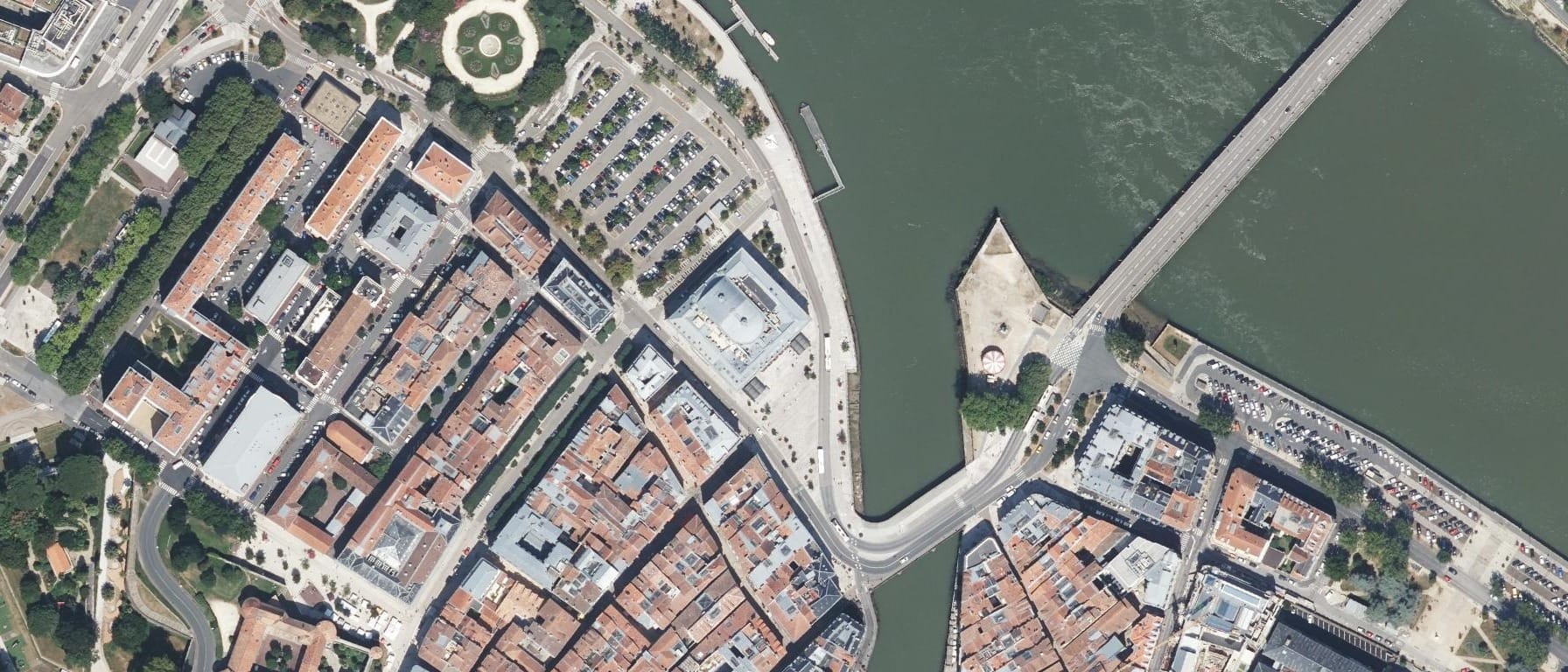 Vue aérienne de CFA de l'agglomération côte basque
