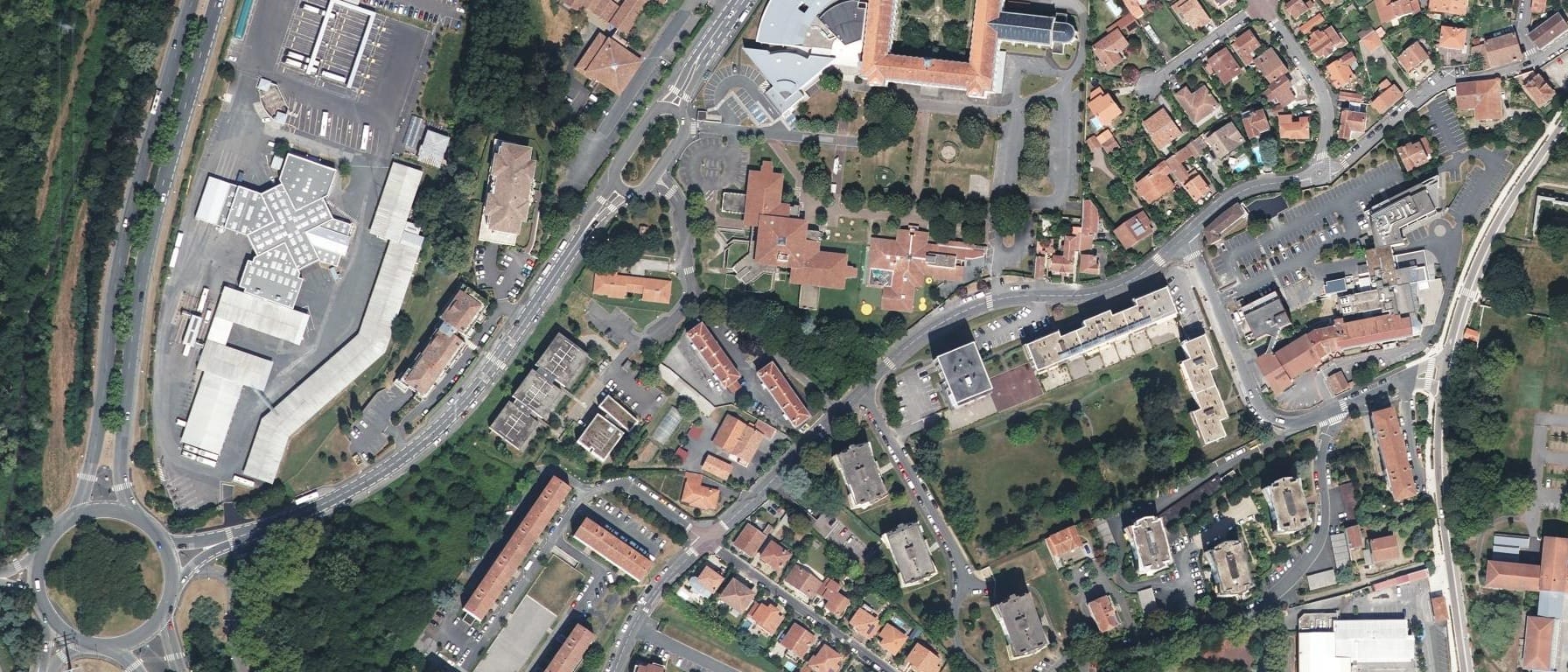 Vue aérienne de IFSI CH de Bayonne