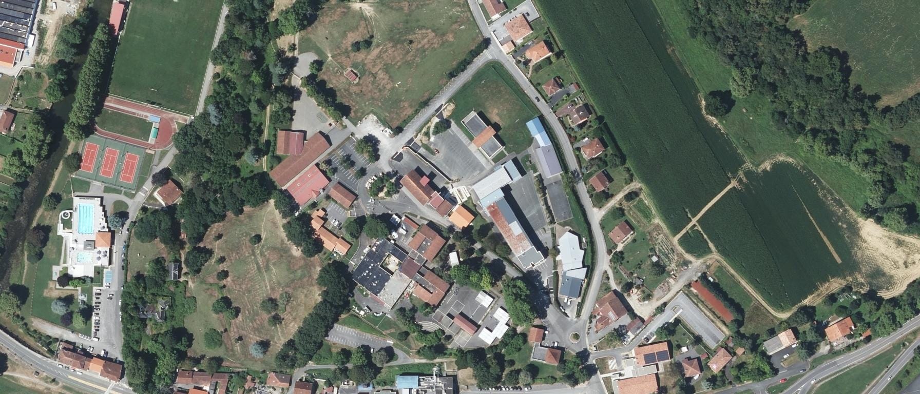 Vue aérienne de Institut Agricole Secondaire Jean Errecart