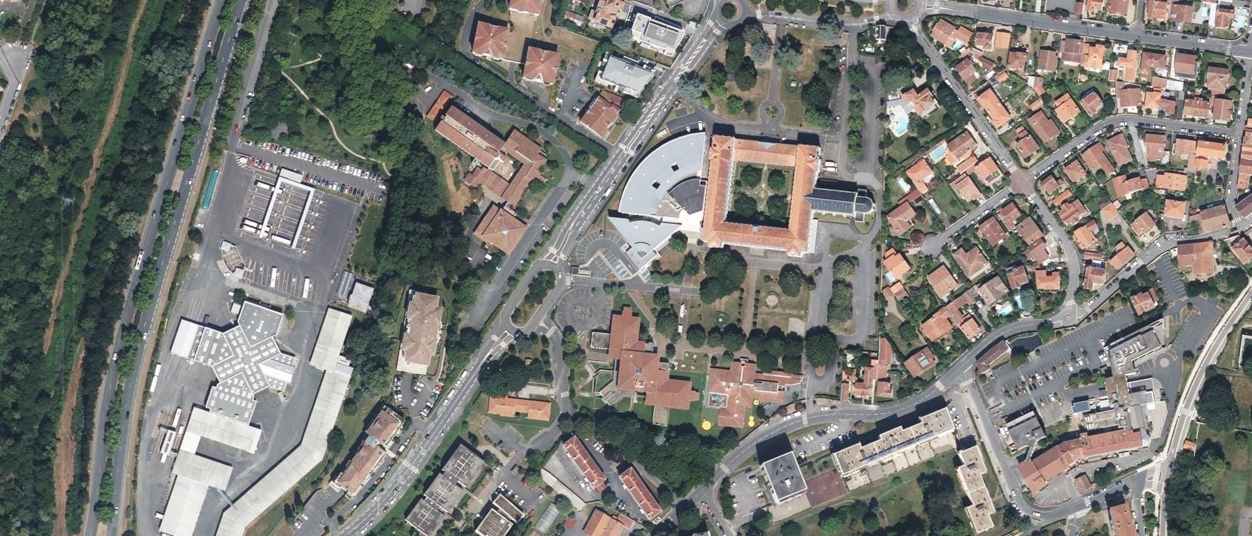 Vue aérienne de IFMEM CHU BORDEAUX - Site de Bayonne