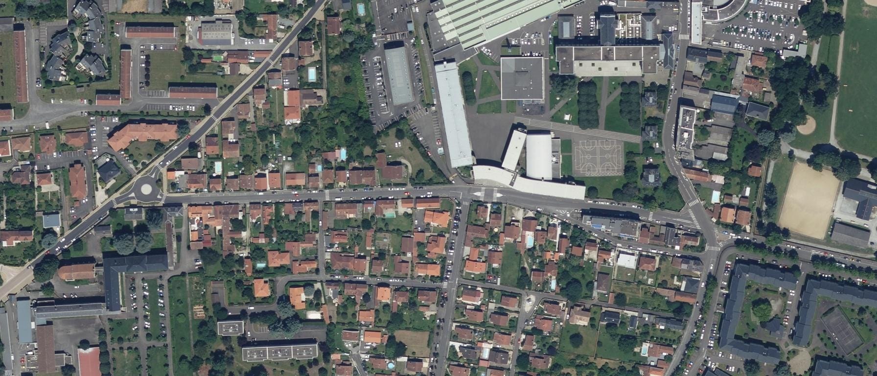 Vue aérienne de Lycée Jean Dupuy