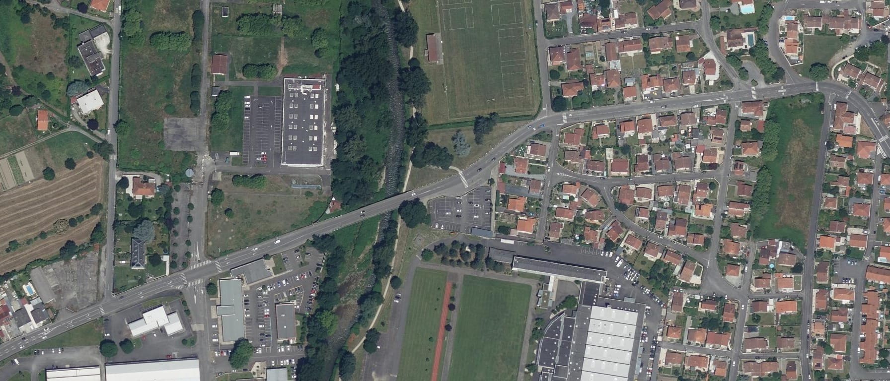 Vue aérienne de Lycée professionnel Sixte Vignon - CFA Public Education Nationale