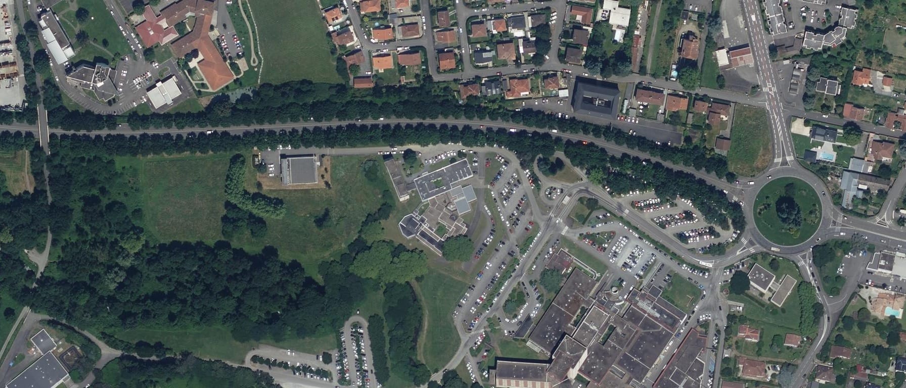 Vue aérienne de IFSI CH de Bigorre