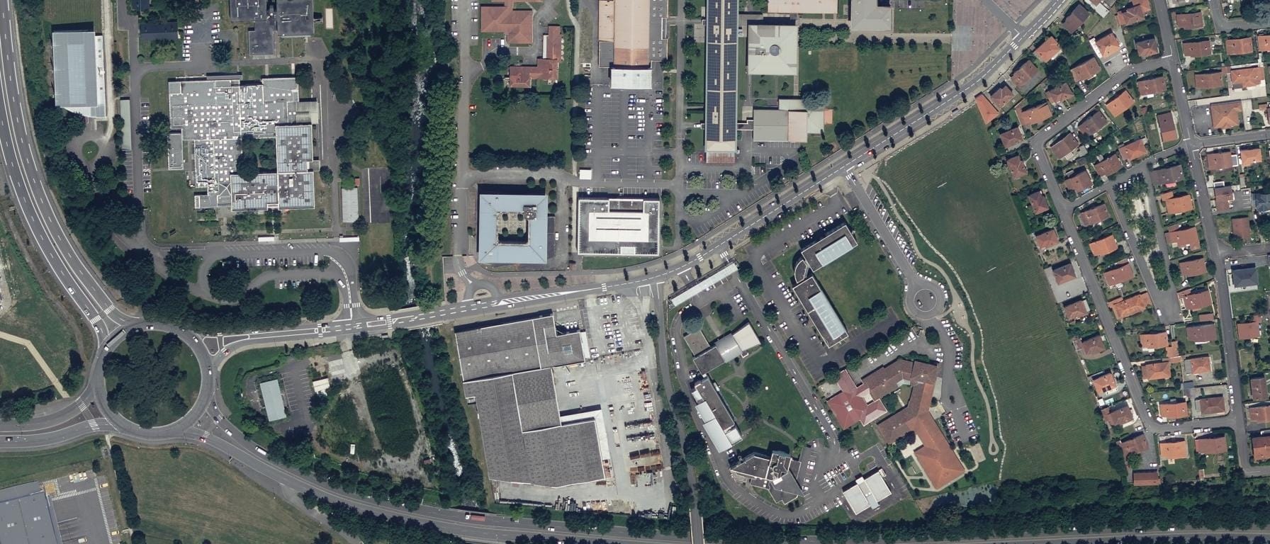 Vue aérienne de SITE DE FORMATION D'APPRENTIS PURPLE CAMPUS TARBES