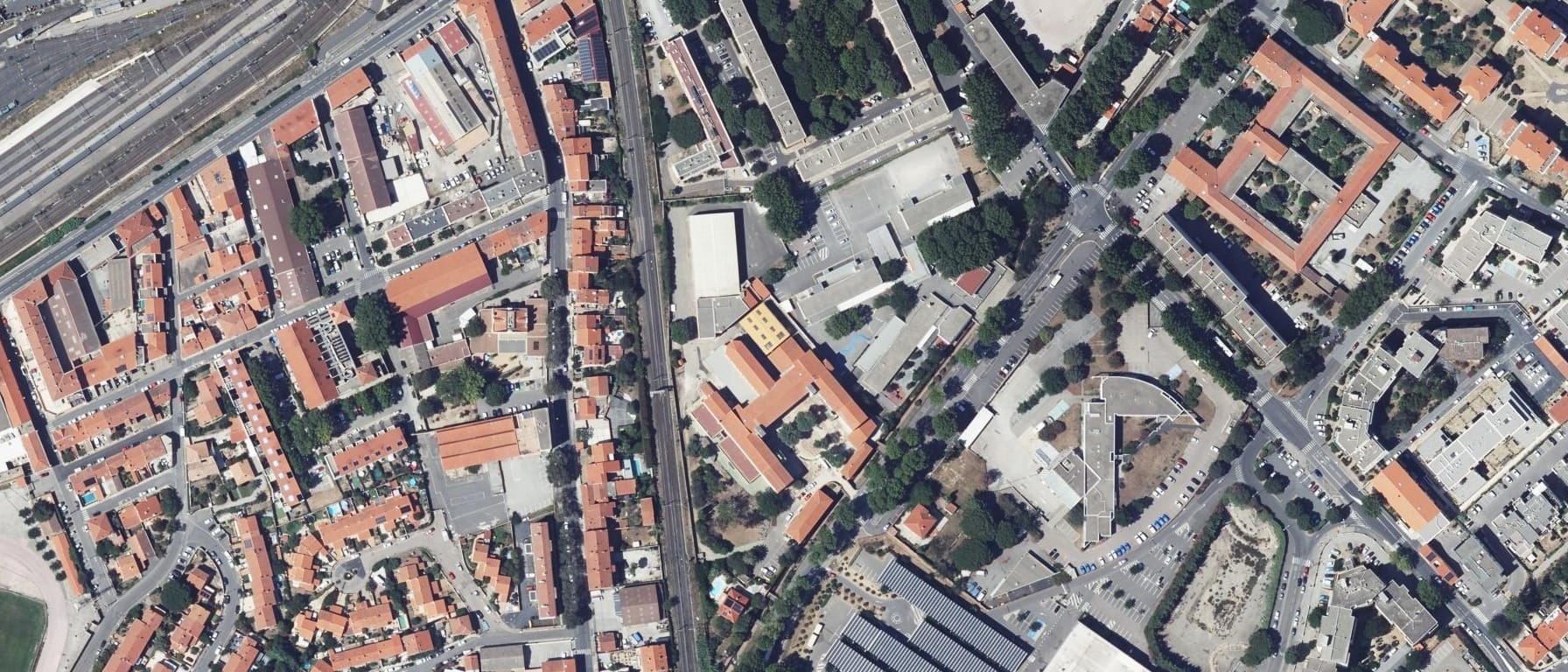Vue aérienne de Lycée Sainte Louise de Marillac