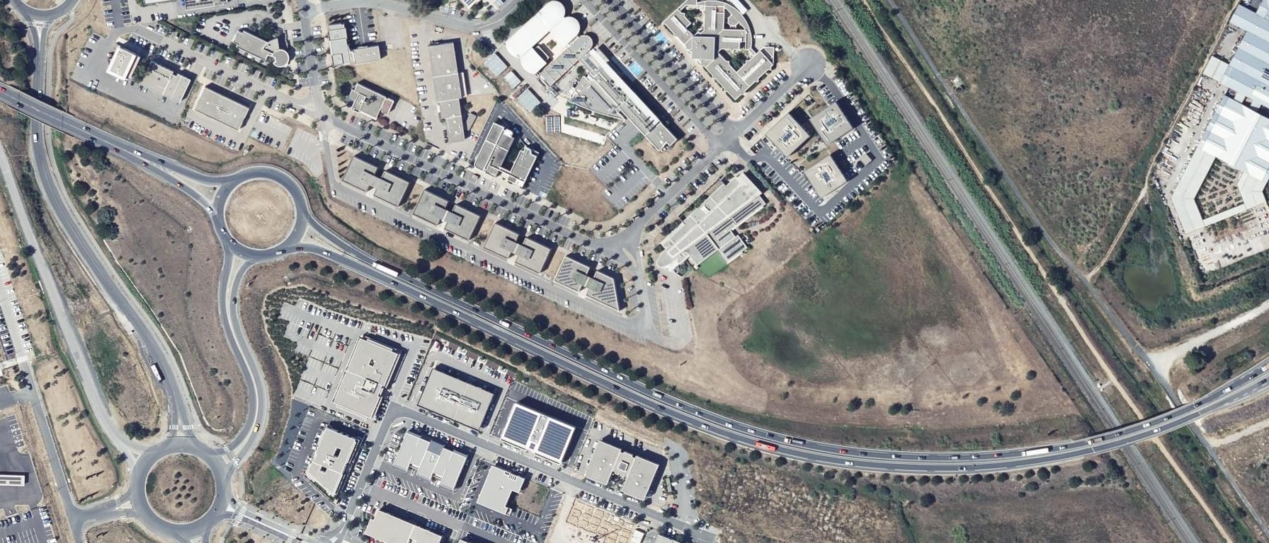 Vue aérienne de Sup'Enr - Partenaire INSA (Perpignan - 66)