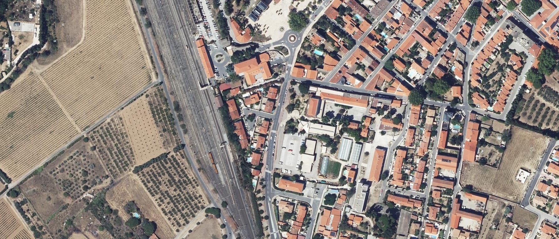 Vue aérienne de CFA DES PYRENEES ORIENTALES