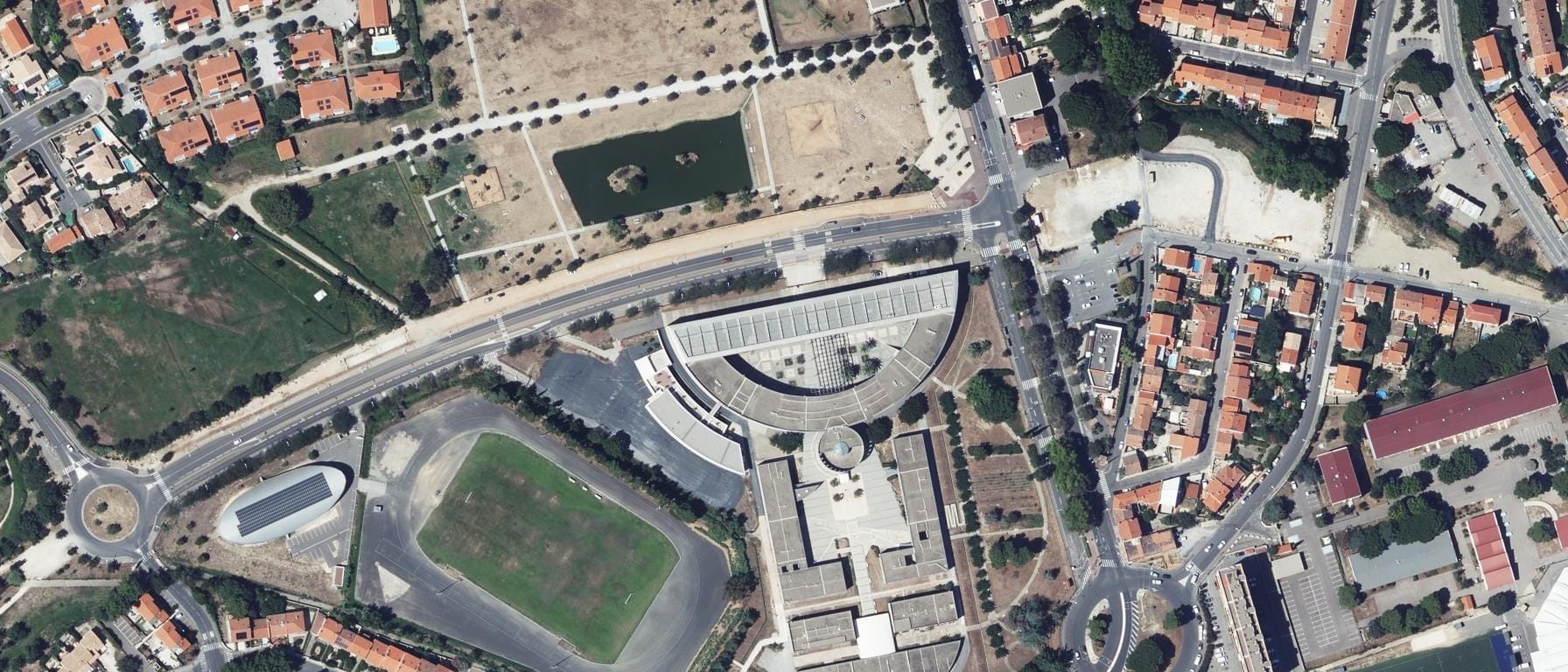 Vue aérienne de Lycée Aristide Maillol