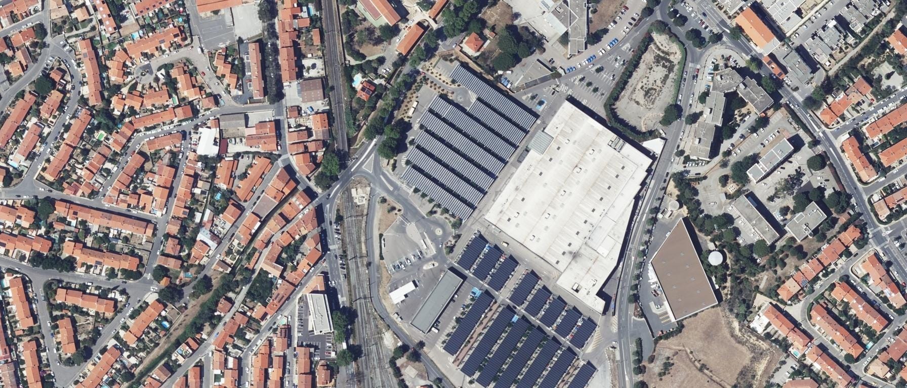 Vue aérienne de Université de Montpellier, Antenne de Perpignan