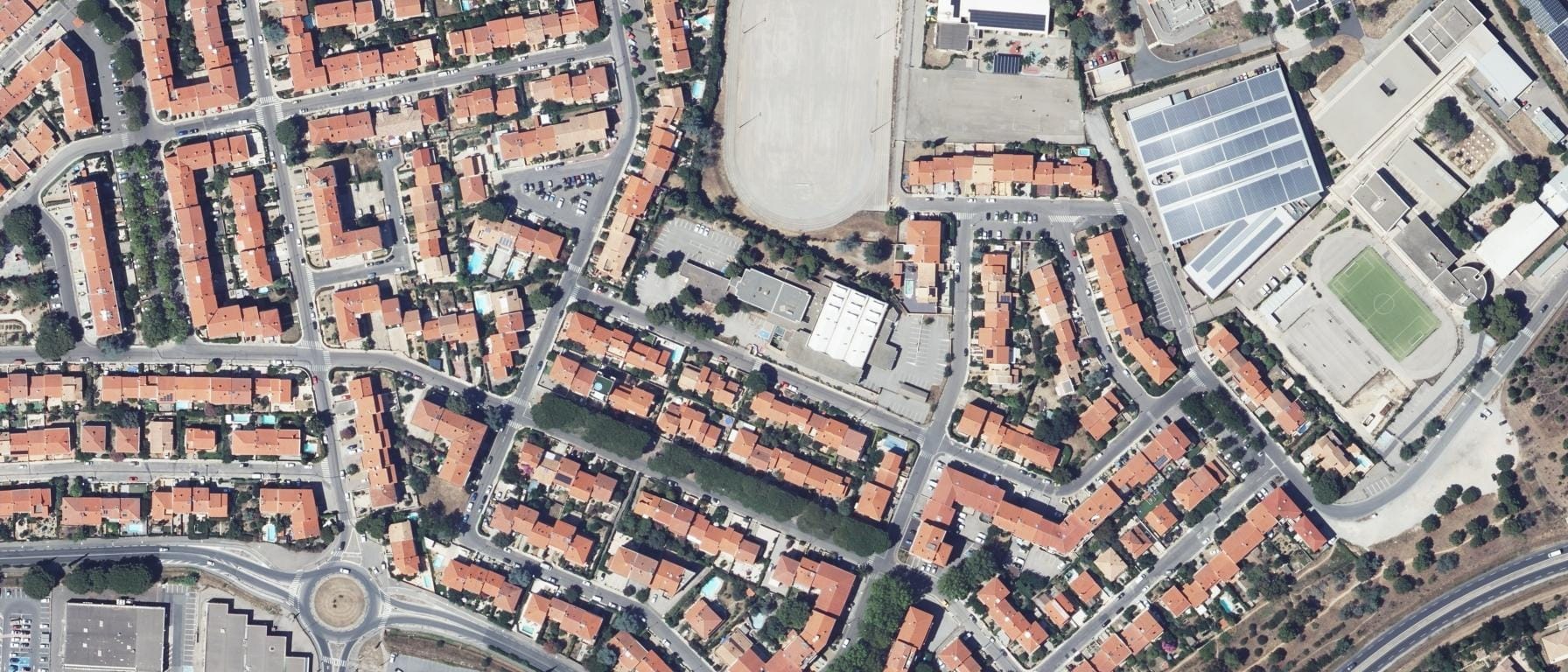 Vue aérienne de Institut Régional du Travail Social de Perpignan