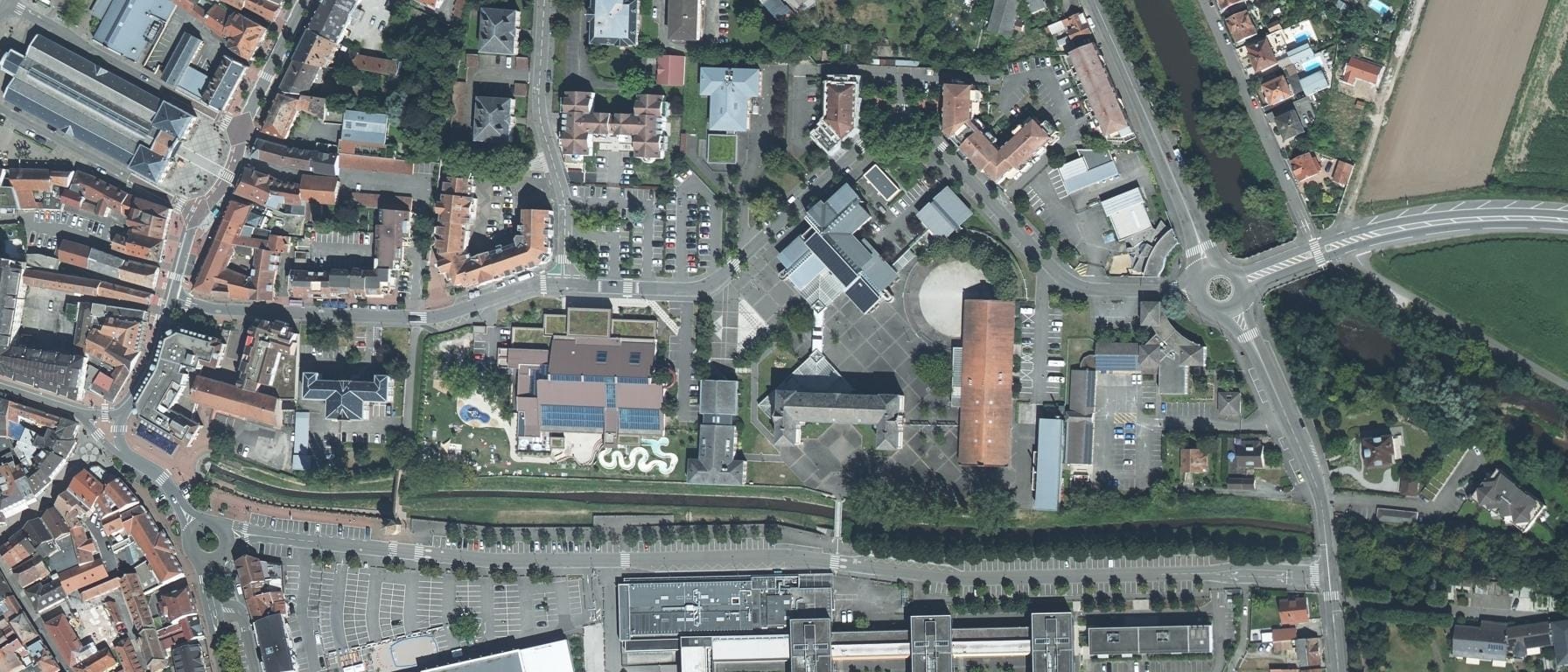 Vue aérienne de Lycée professionnel des métiers Andre Siegfried
