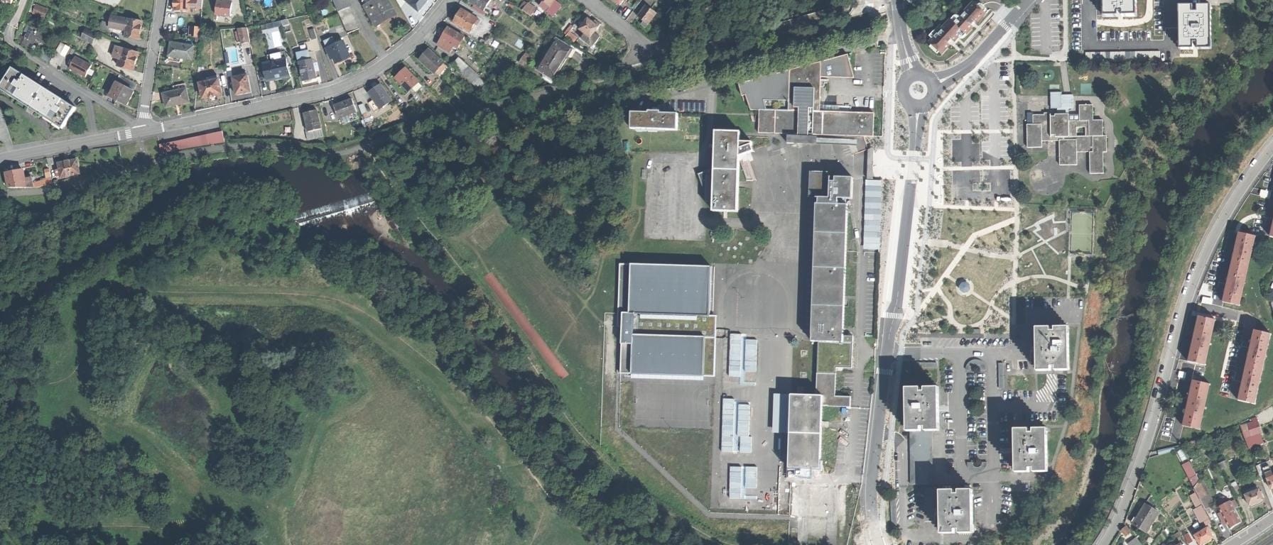 Vue aérienne de Lycée Henri Meck
