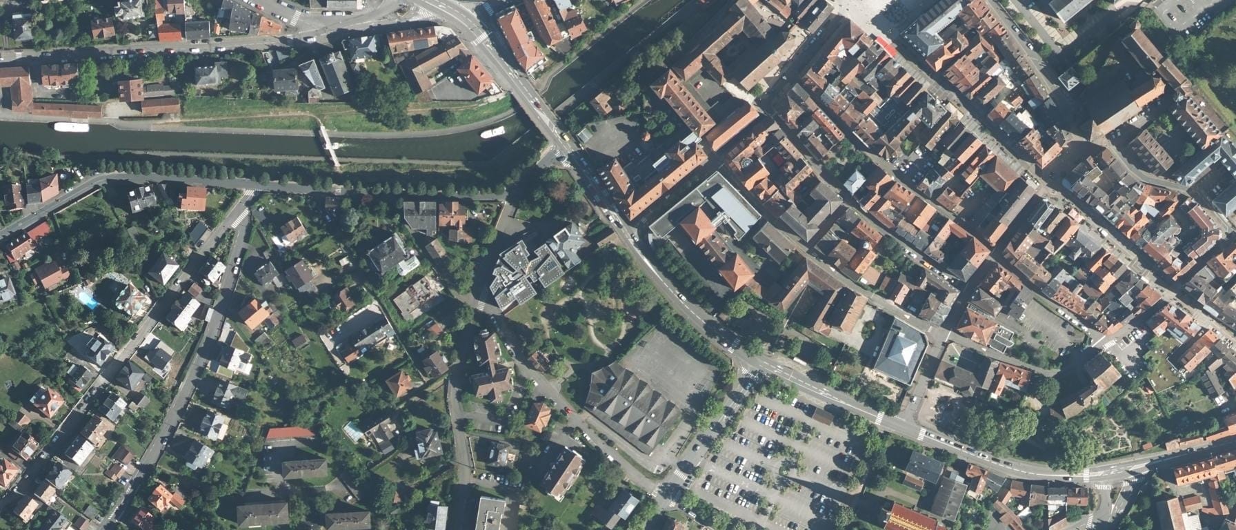 Vue aérienne de Lycée General Leclerc