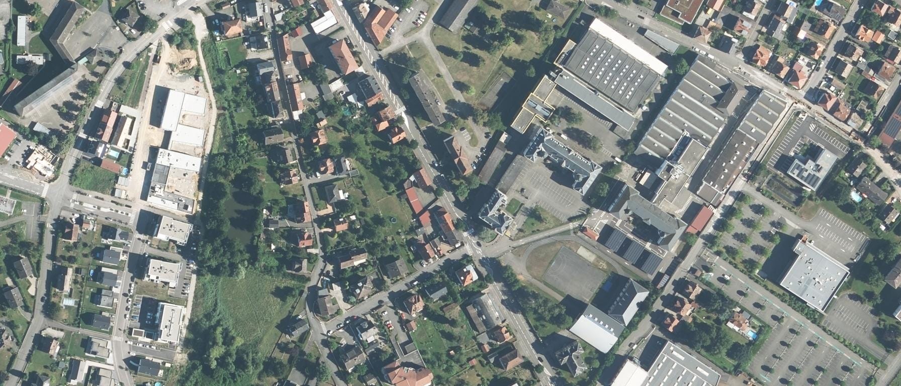 Vue aérienne de Lycée professionnel des Métiers Jules Verne