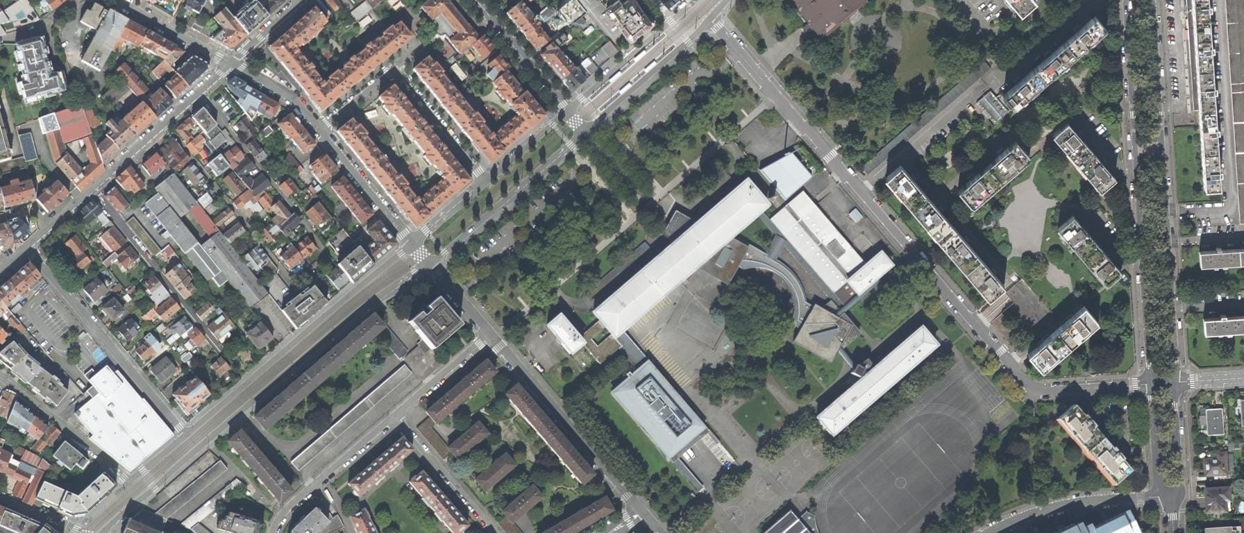 Vue aérienne de Lycée Jean Monnet