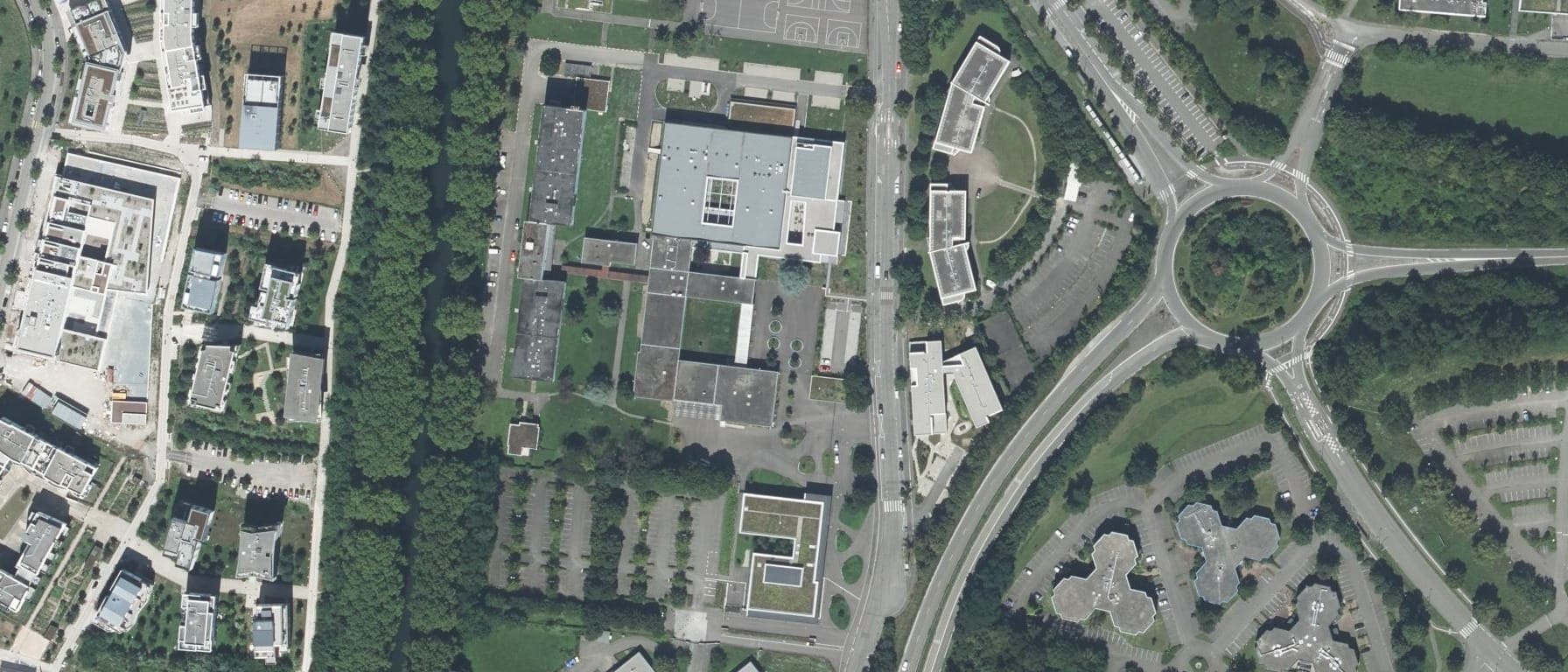 Vue aérienne de Lycée Alexandre Dumas (Hotelier)