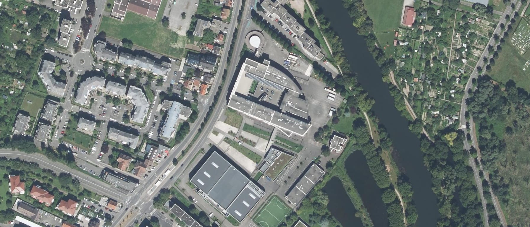 Vue aérienne de Lycée Emile Mathis