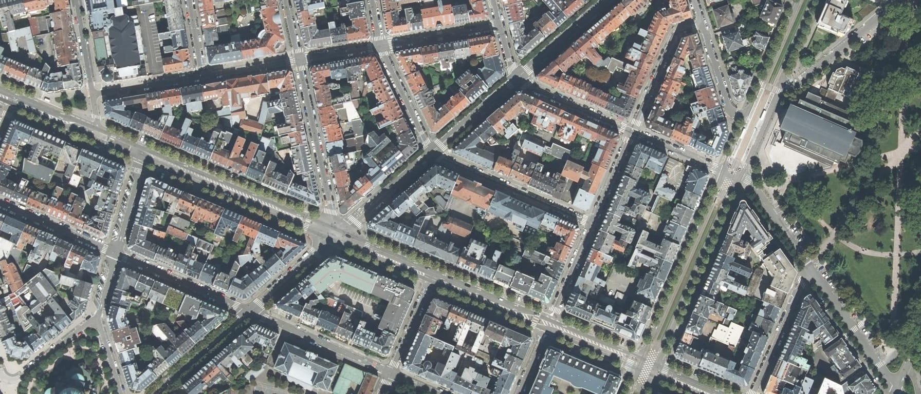 Vue aérienne de UFA Oberlin - Université de Strasbourg