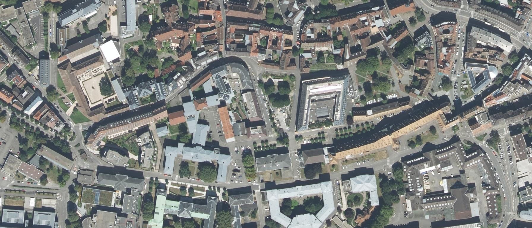 Vue aérienne de Sciences Po Strasbourg – Institut d'études politiques (67)