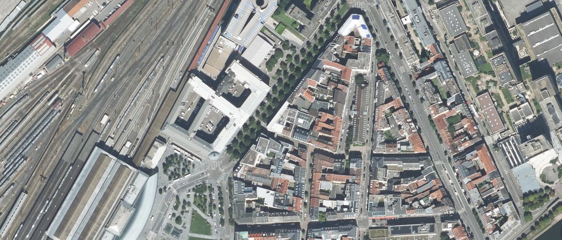 Vue aérienne de Ecole Nationale Supérieure d'Architecture de Strasbourg