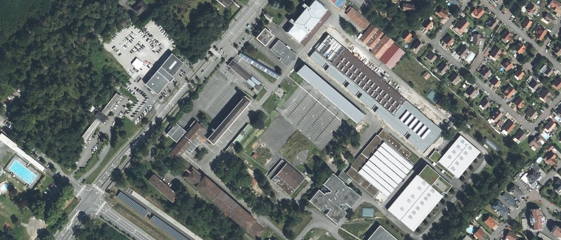 Vue aérienne de Lycée des métiers CFA Heinrich-Nessel