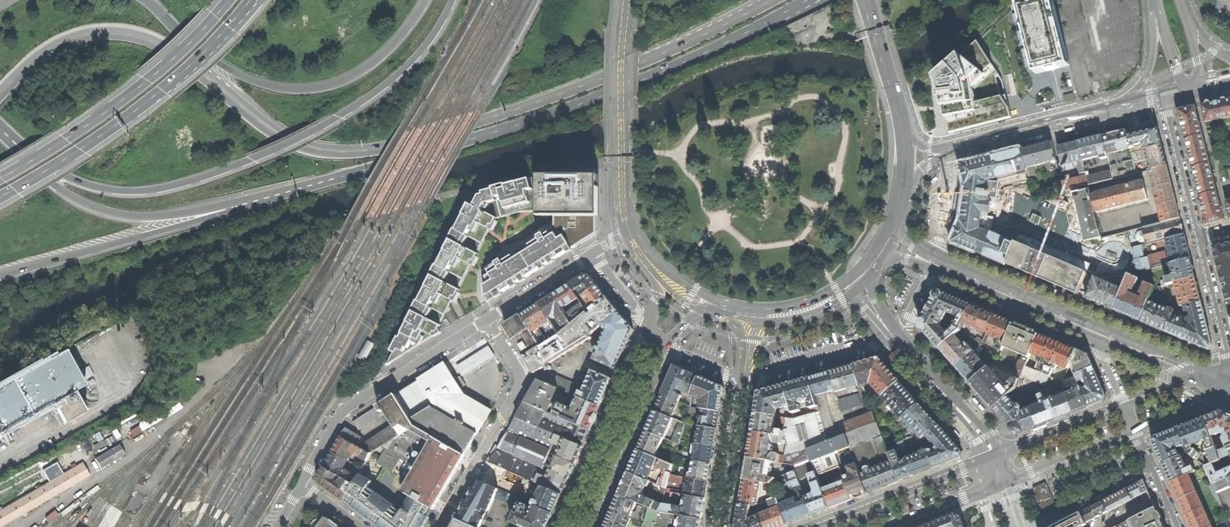 Vue aérienne de ECP - Ecole Commerciale Privée