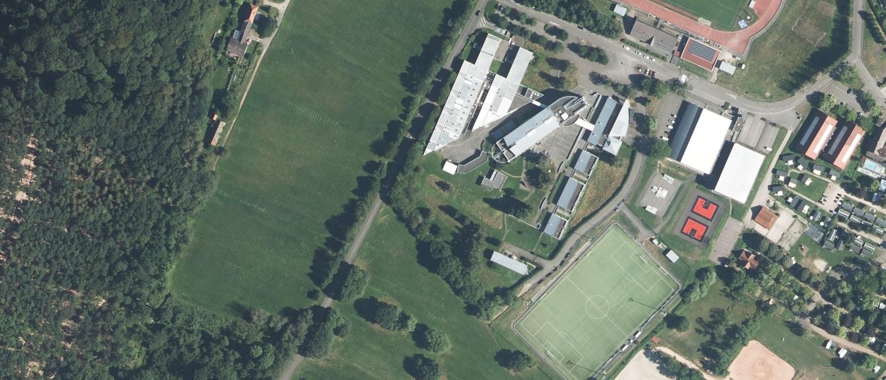 Vue aérienne de Lycée du Haut-Barr