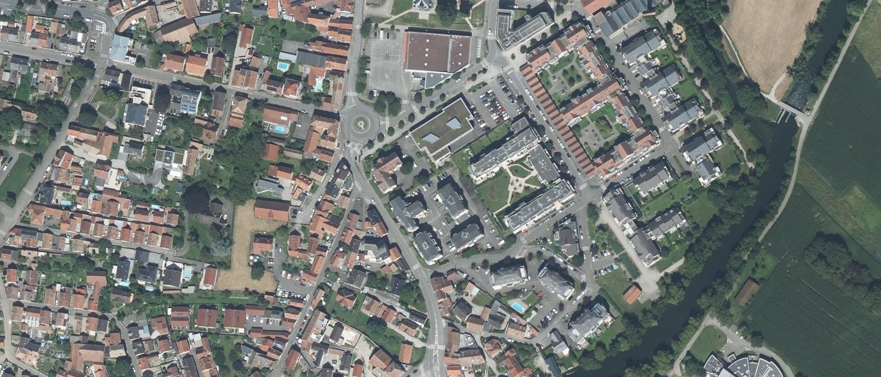 Vue aérienne de IFSI Erstein