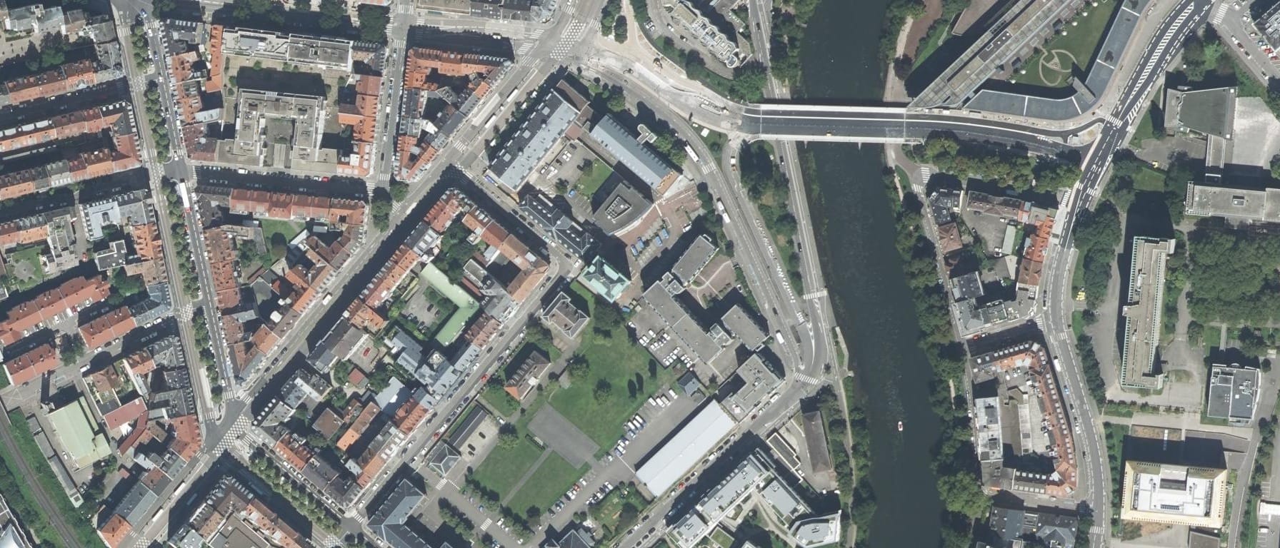 Vue aérienne de EPITA Strasbourg