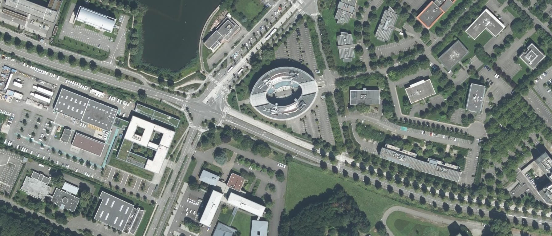 Vue aérienne de Euclea Business School