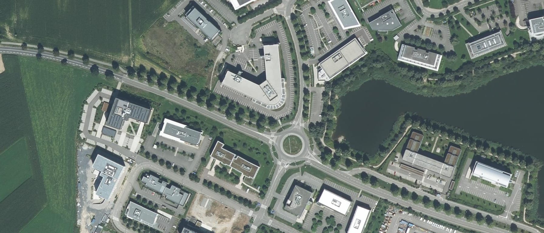 Vue aérienne de ESSCA School of Management - Strasbourg
