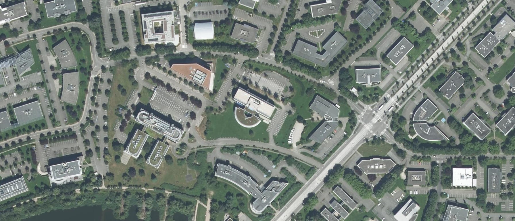 Vue aérienne de ECOLE DE COMMERCE ET MANAGEMENT (ECM), SITE DE STRASBOURG
