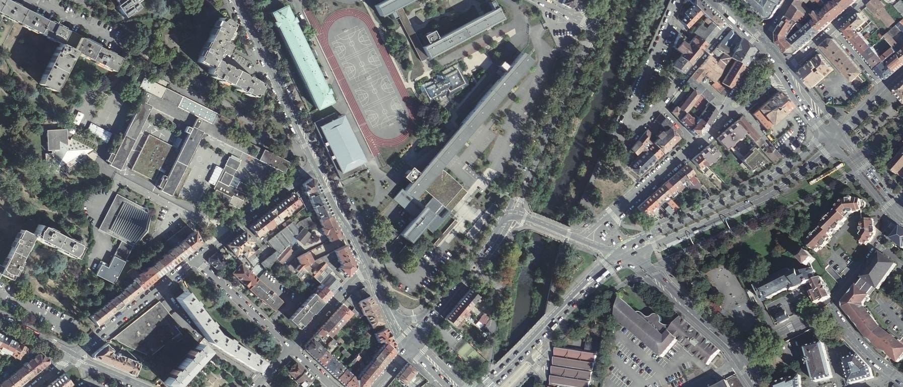 Vue aérienne de Lycée Albert Schweitzer